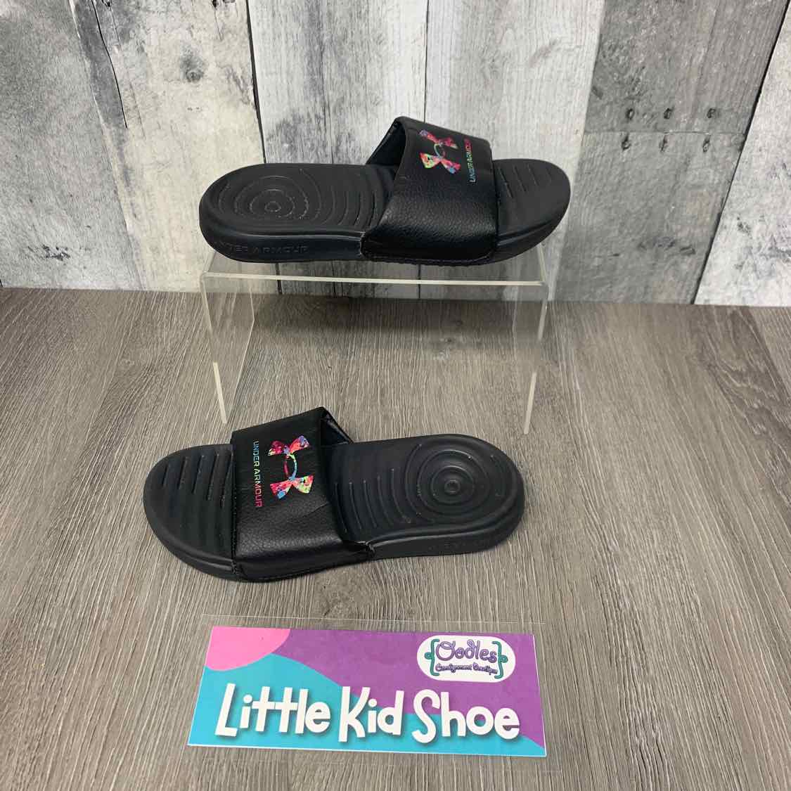 Size 12 Black/Pink Sport Brand Sandals - OodlesCB