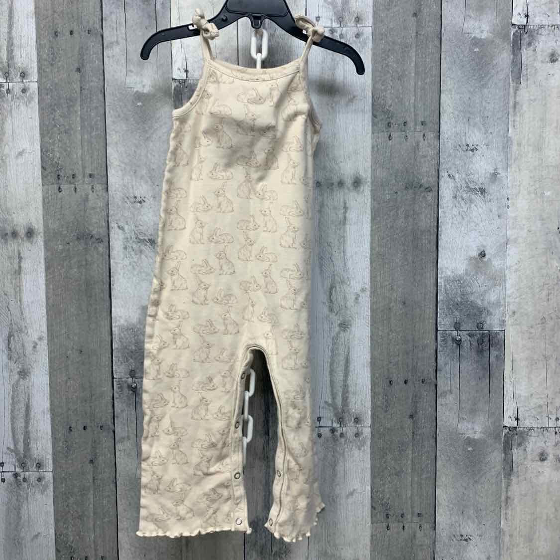 Size 2T Tan Print Kate Quinn Romper