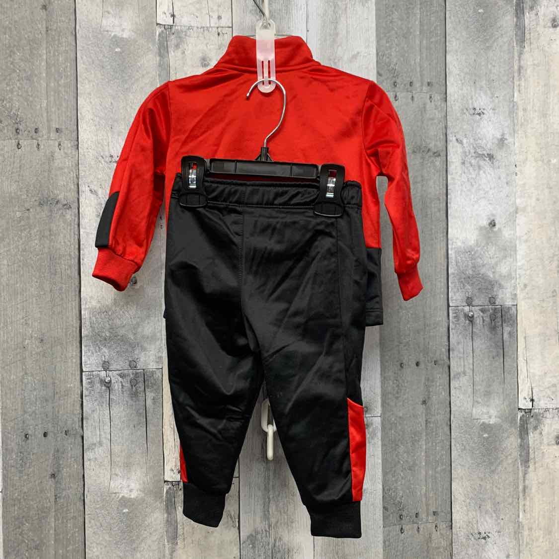 Size 12 Months Black/Red Sport Brand Jacket/Pants