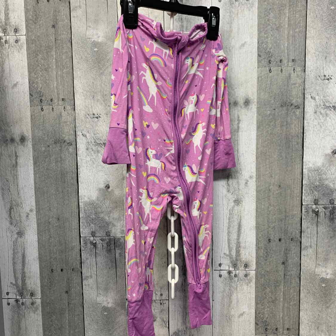 Size 6-12 Months Purple Graphic Little Sleepies Footy PJs