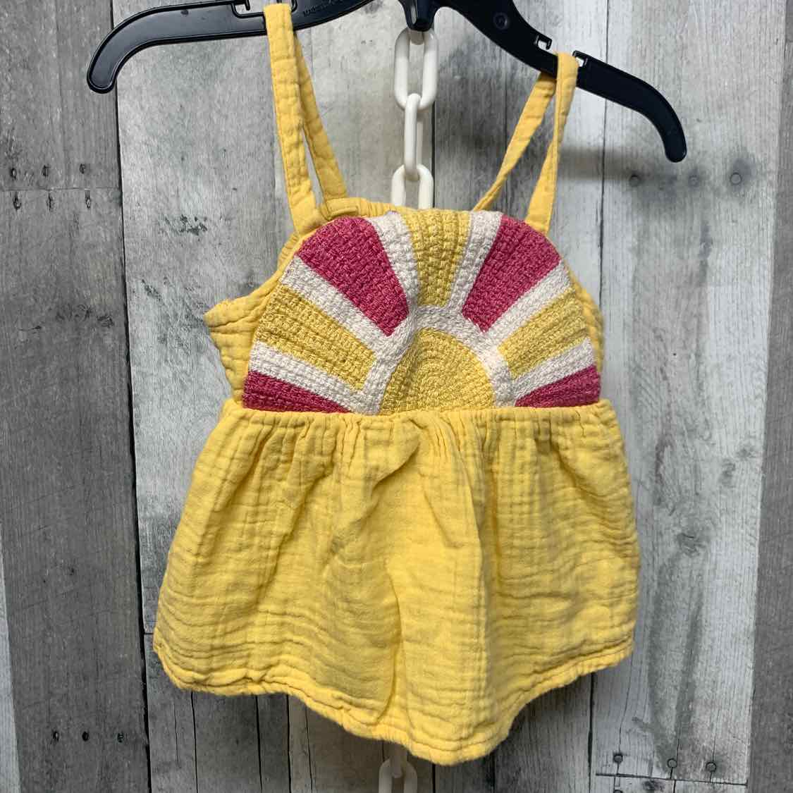 Size 3T Yellow/Pink Old Navy Tank Top