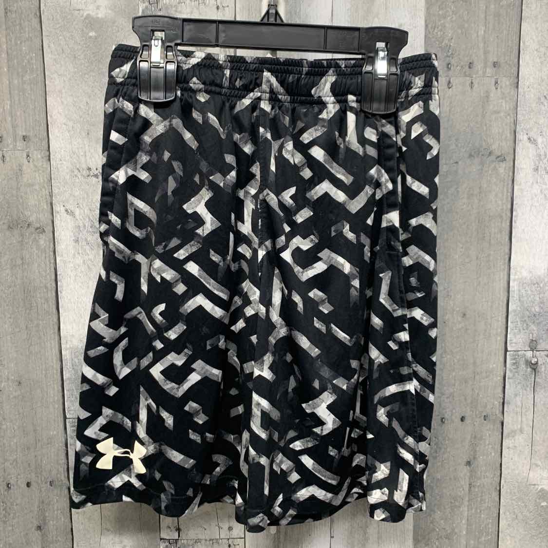 Size Large Black Print Sport Brand Shorts - Athletic