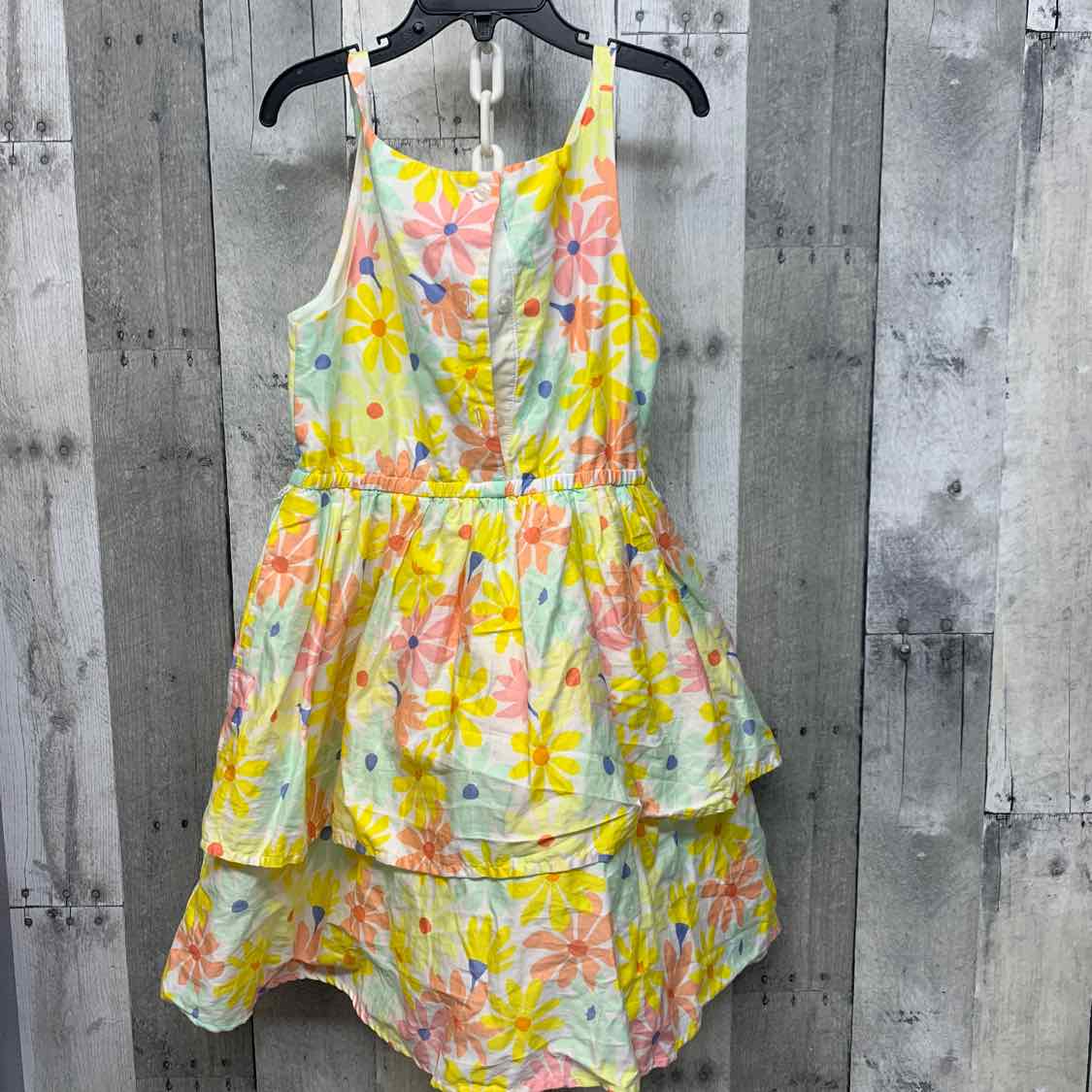 Size 7/8 Yellow Floral Print Cat & Jack Dress