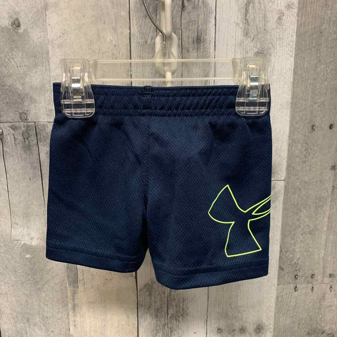 Size 3 Months Navy/Green Sport Brand Shorts - Athletic - OodlesCB