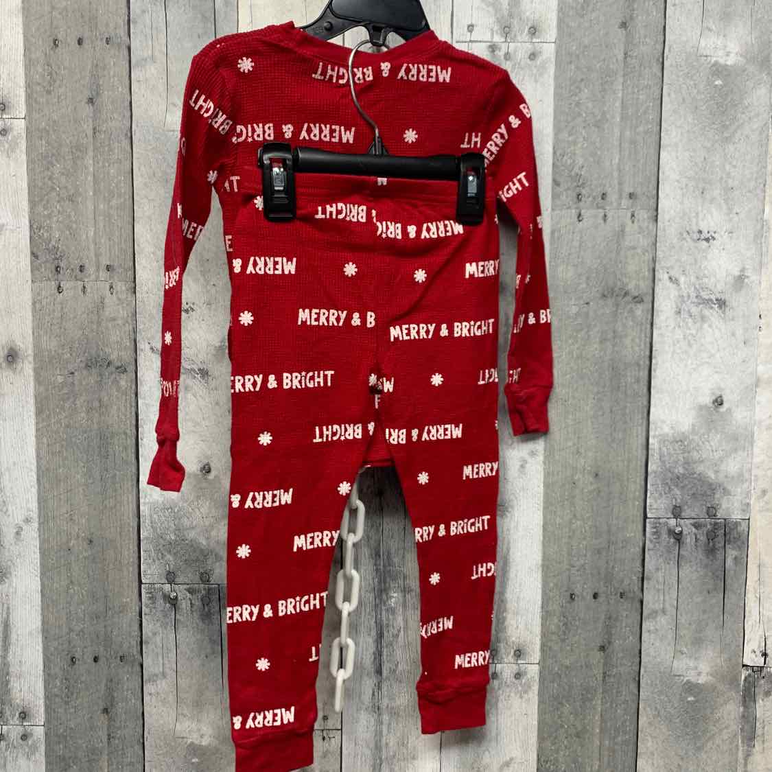 Size 3T Red Print Carter's 2pc PJs