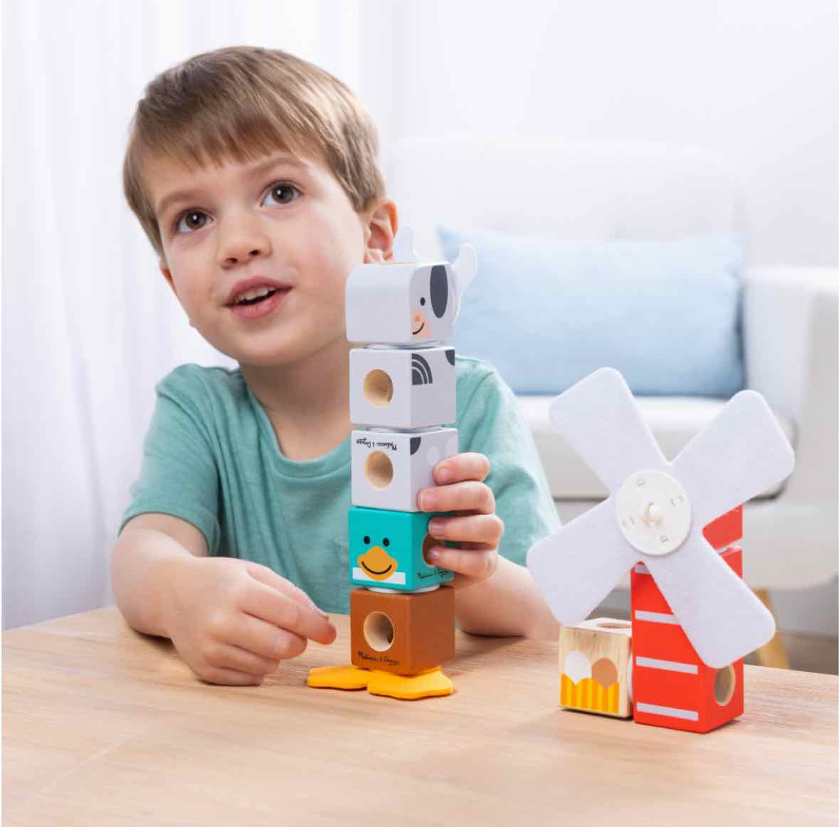 Melissa & Doug Blockables Farm Friends