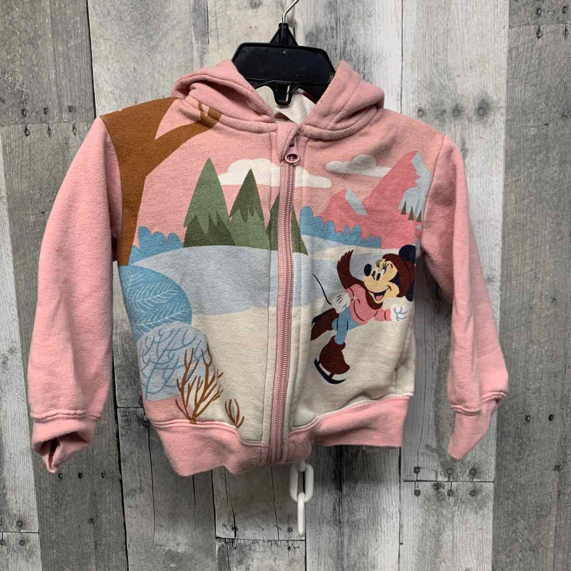 Size 2T Pink Graphic Disney Store Light Jacket