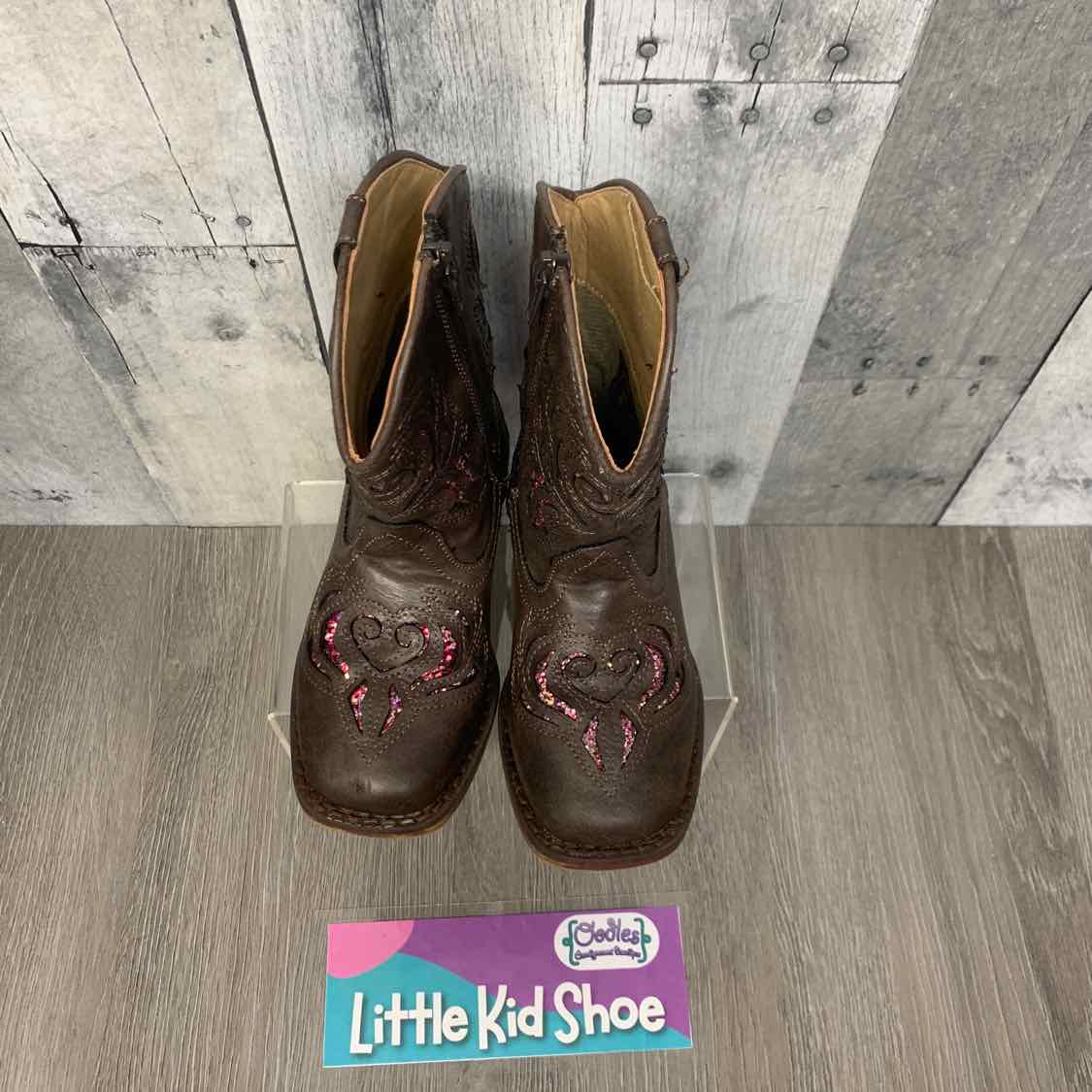 Size 8 Brown/Pink Roper Boots