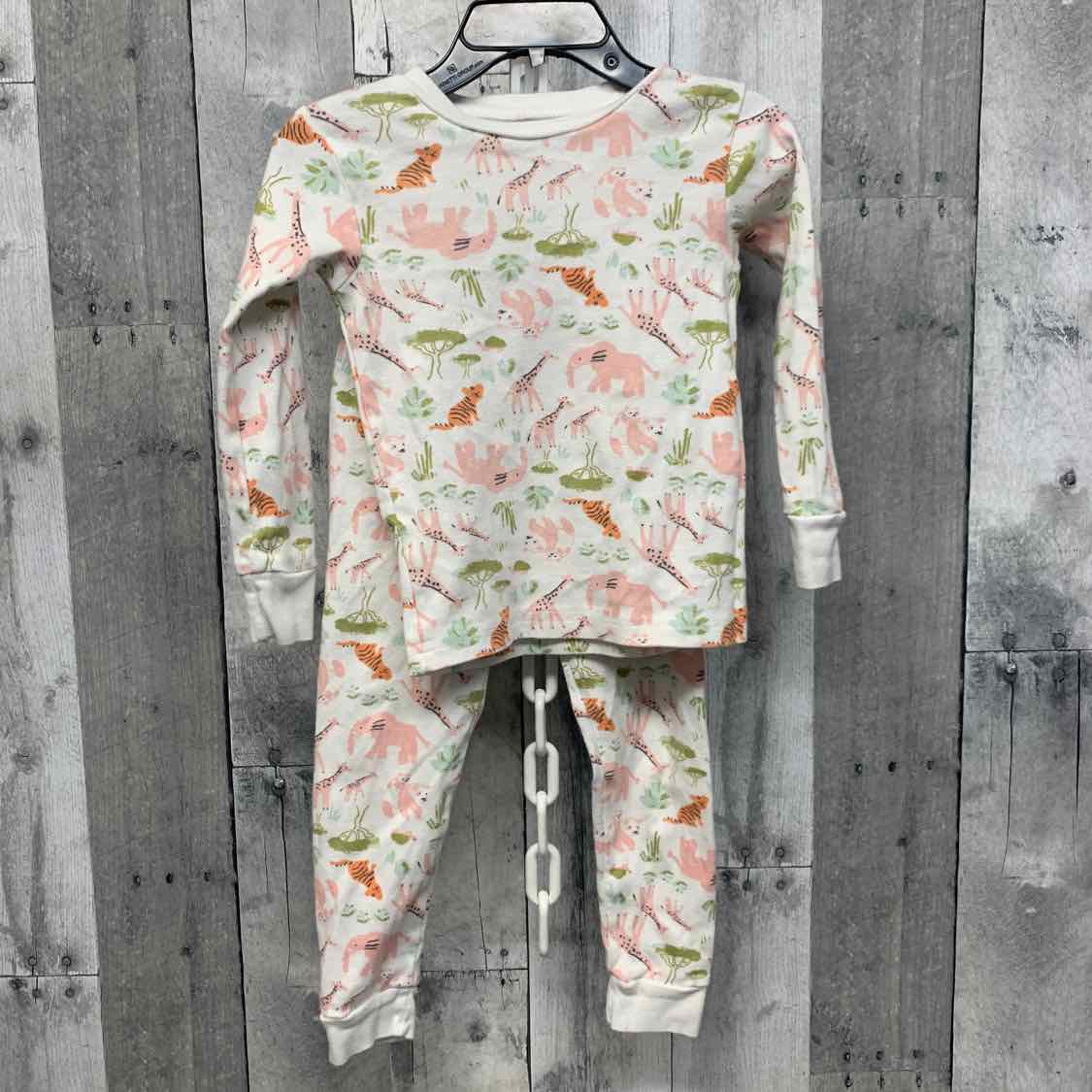 Size 2T White/Pink Just One You 2pc PJs