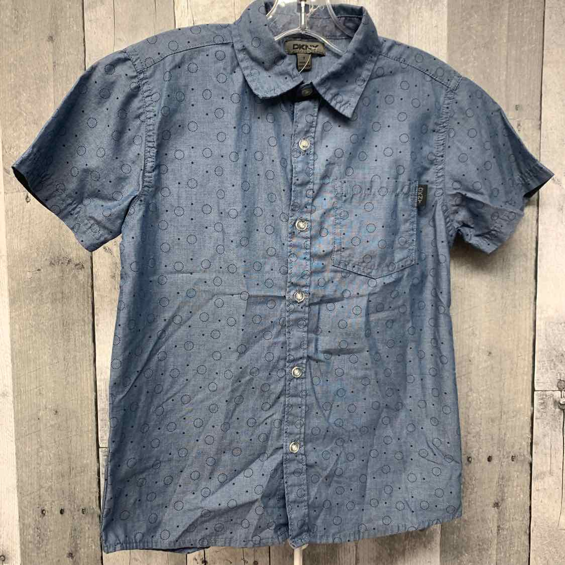 Size 7 Blue DKNY Button Up