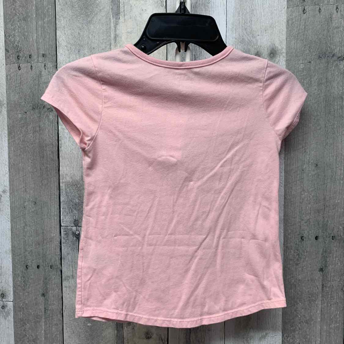 Size 5T Pink Graphic Holiday Brands T Shirt