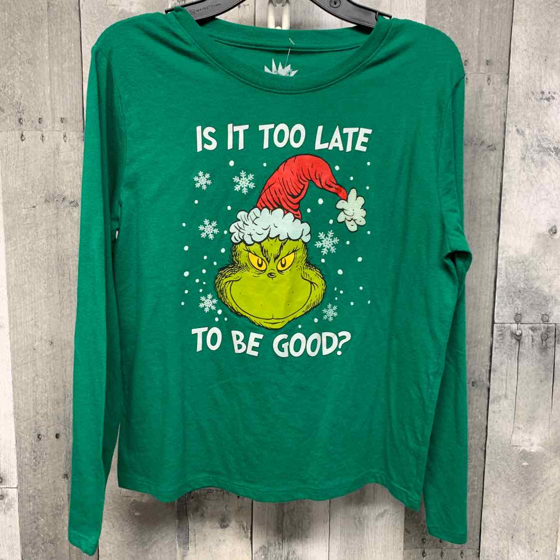 Size 14/16 Green Graphic Dr Seuss Long Sleeve Shirt