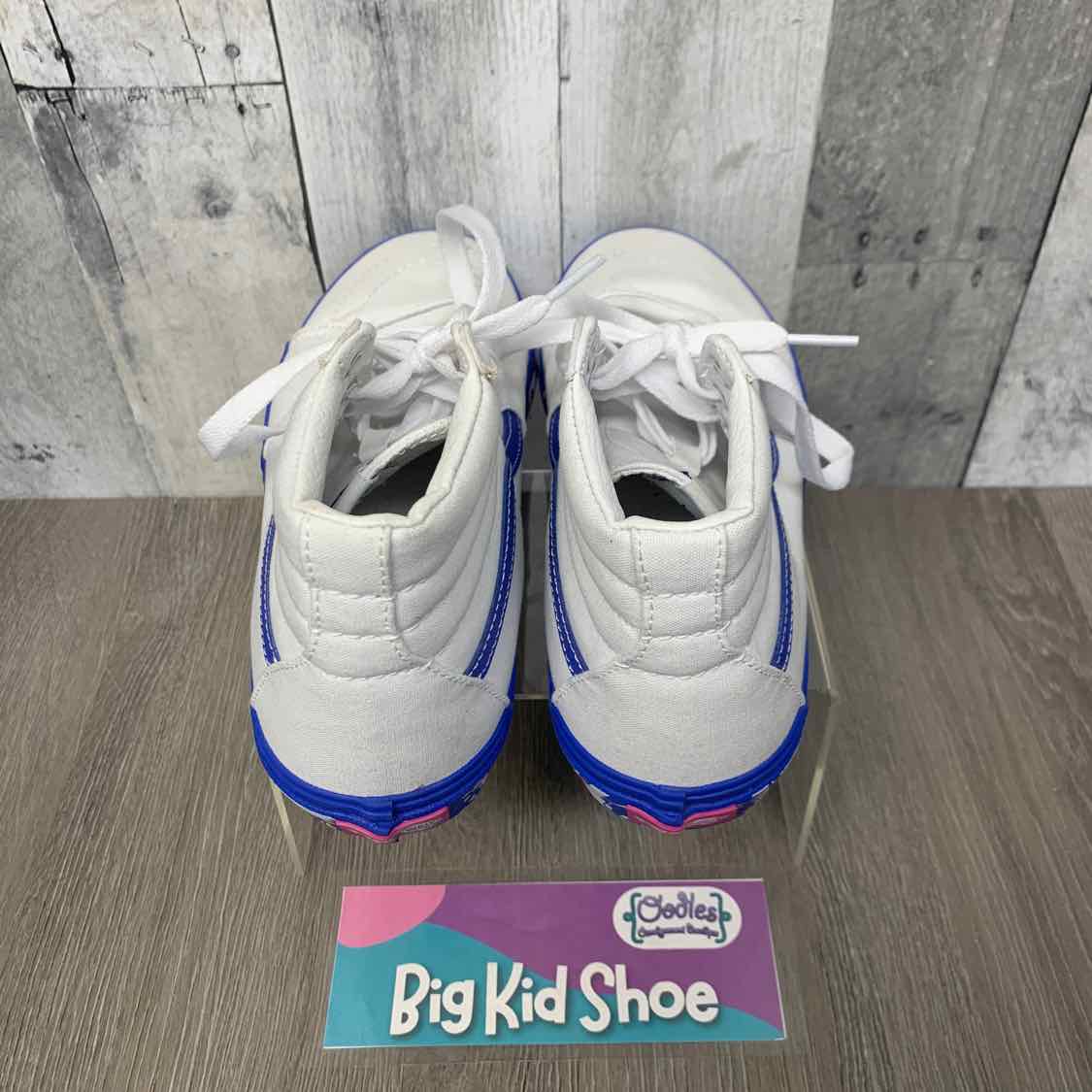 Size 6 White/Blue Vans Sneakers