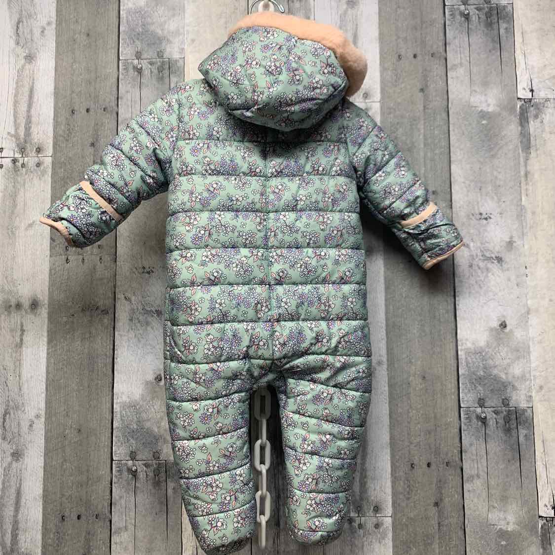 Size 6-9 Months Mint Floral Nicole Miller Snow Suit