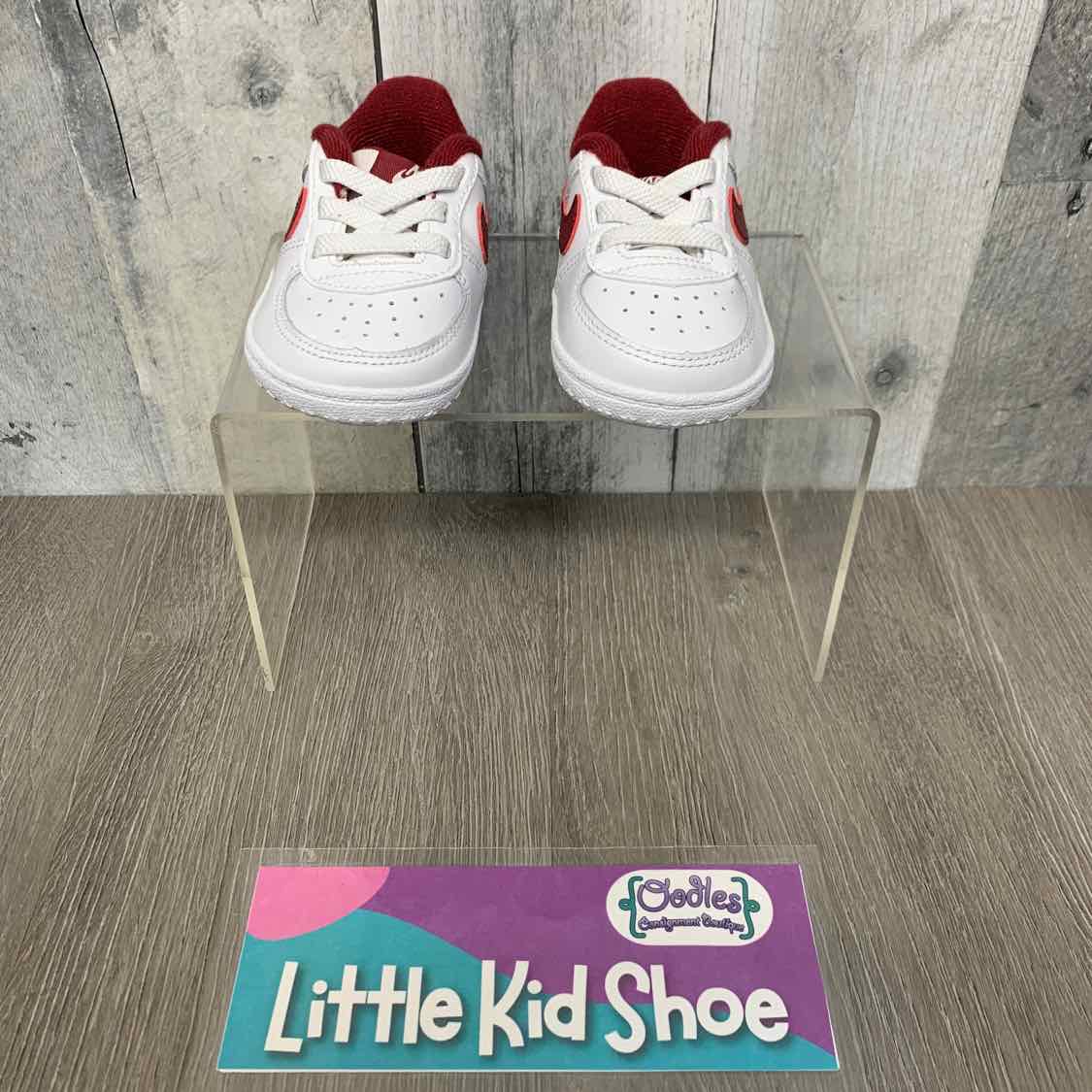Size 2 White/Red Sport Brand Soft Sole Shoes