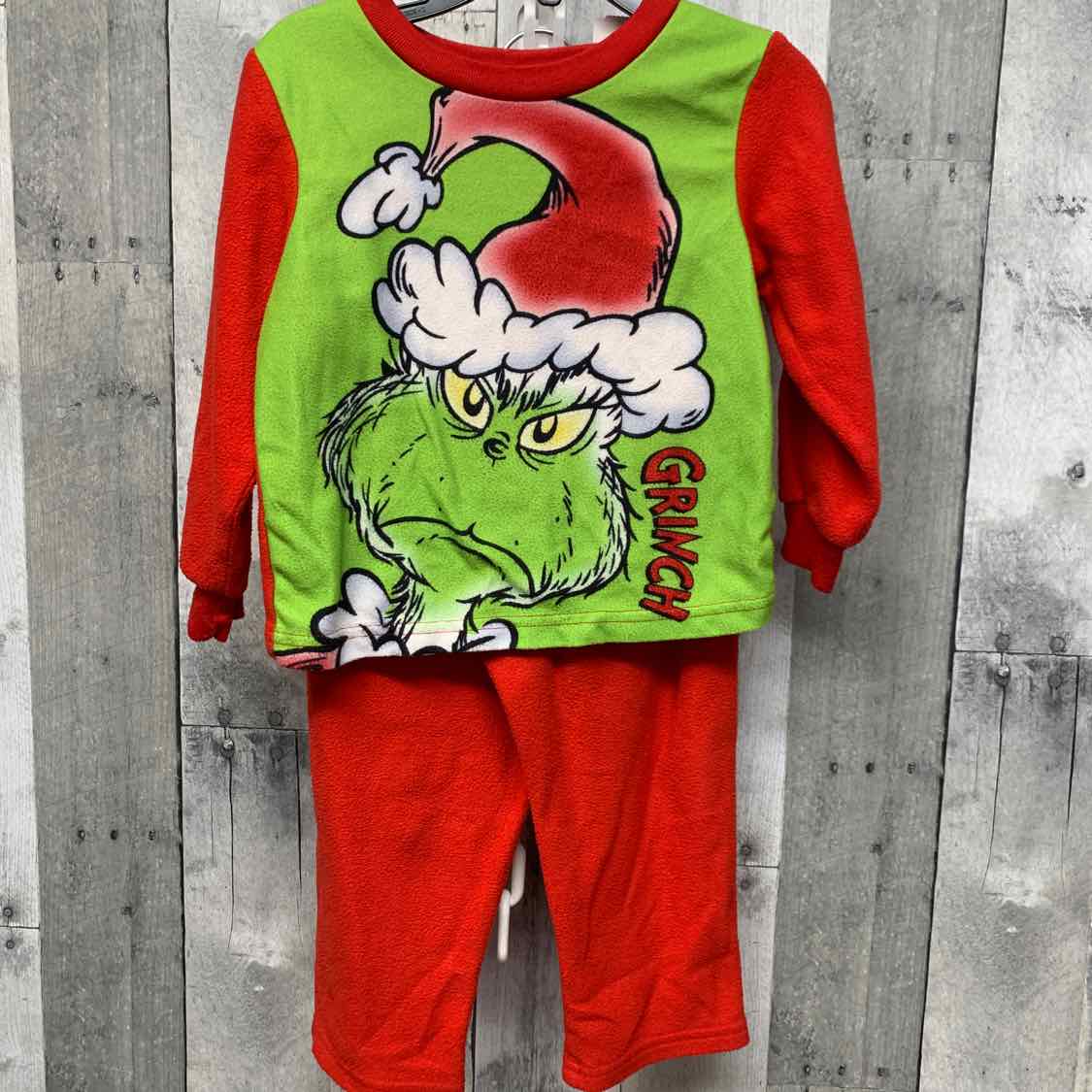 Size 3T Green/Red Dr Seuss 2pc PJs