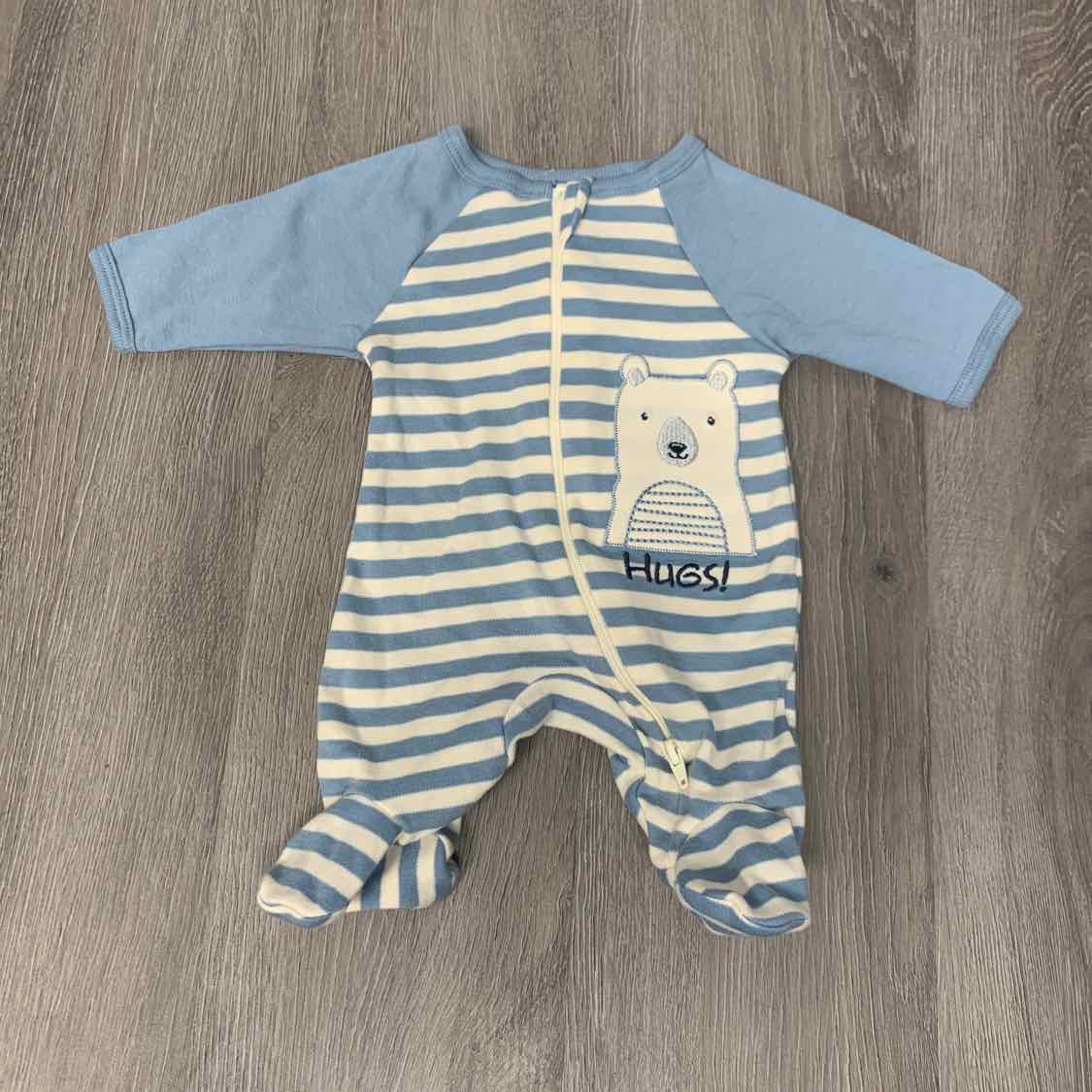 Size Preemie Blue Wonder Nation Footy PJs