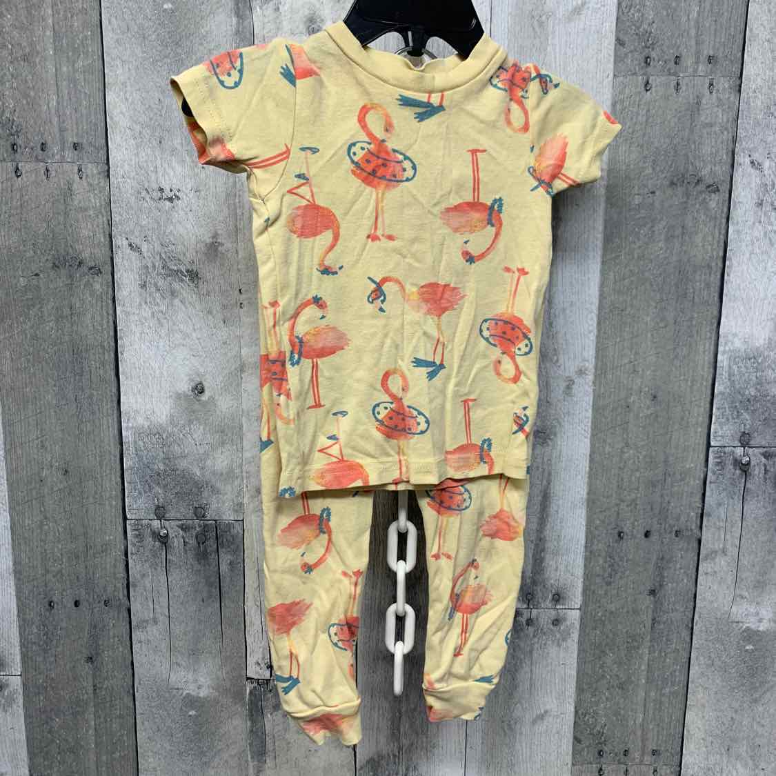 Size 12 Months Yellow/Pink Child of Mine 2pc PJs
