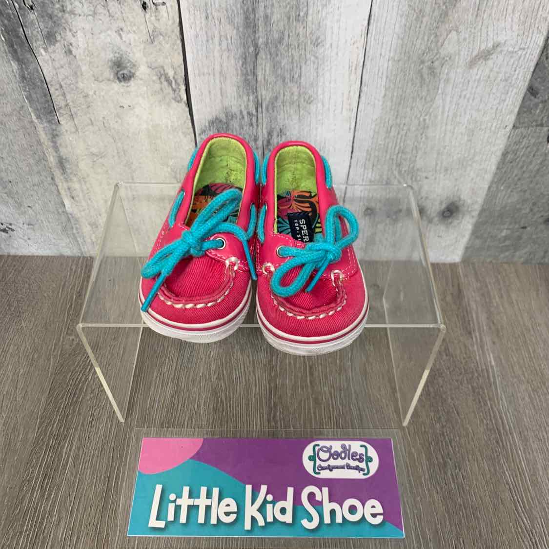 Size 1 Pink Sperry Loafers