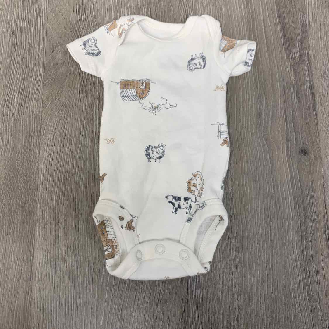 Size Preemie White Print Child of Mine Bodysuit