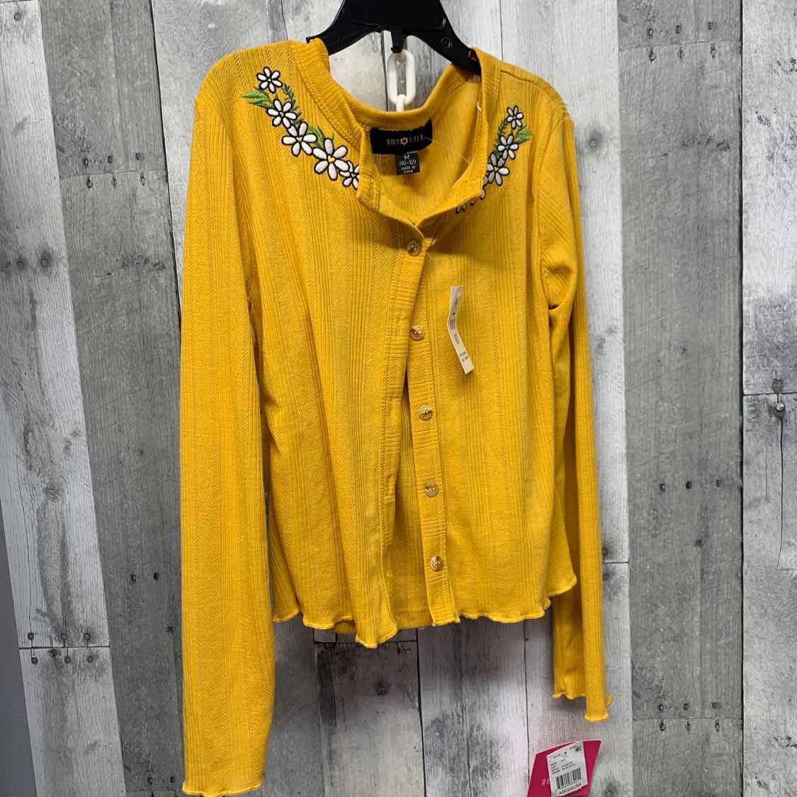 Size 10/12 Yellow/White B Brand 2pc Top