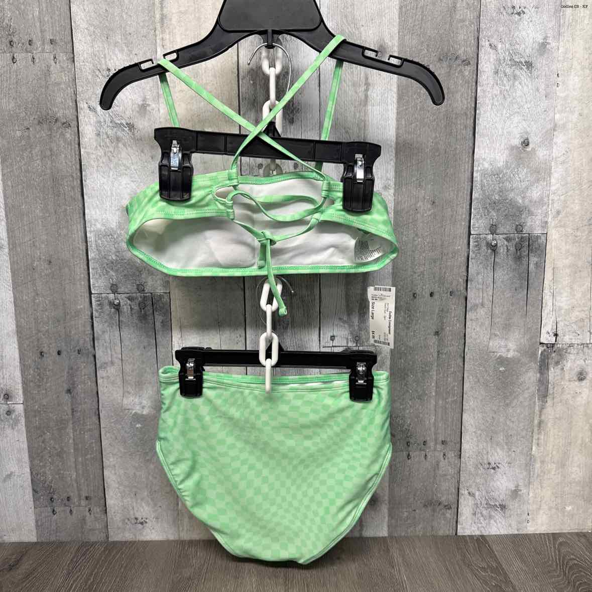 Size Large Green Art Class Swim Suit - 2pc+