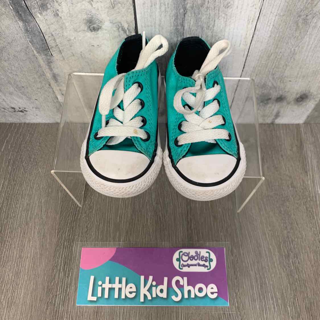 Size 4 Teal/Black Converse Sneakers
