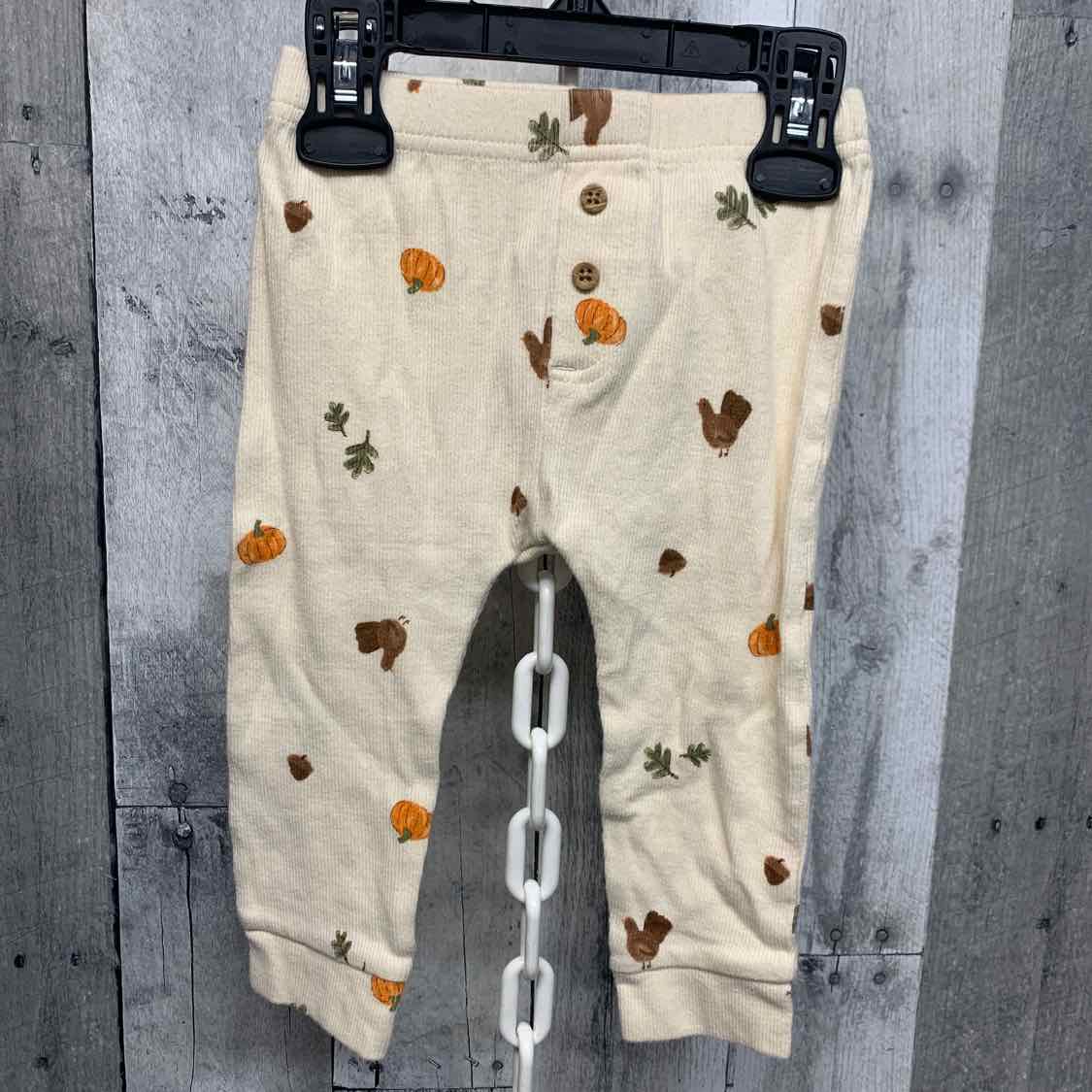 Size 12 Months Ivory Print Carter's Athletic Pants