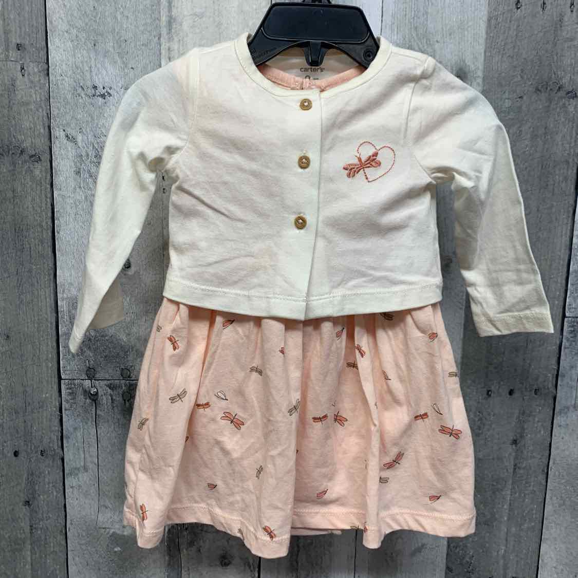 Size 9 Months Pink/Ivory Carter's Romper