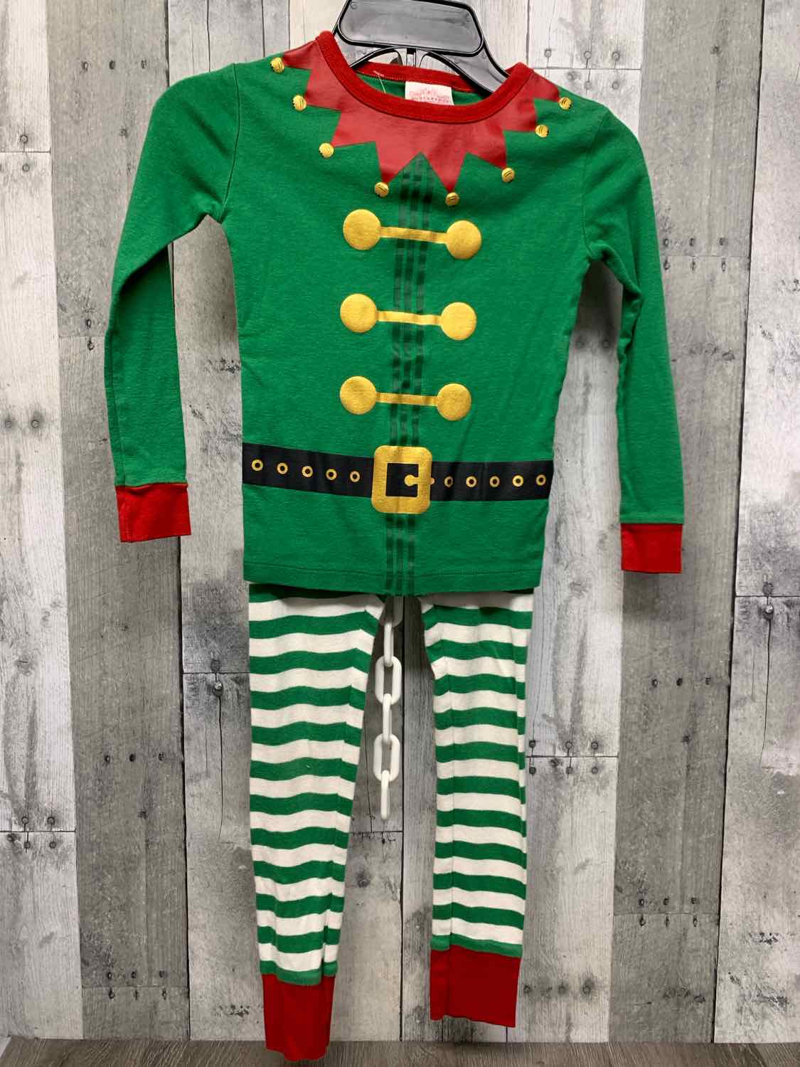 Size 5 Green/Red Holiday Brands 2pc PJs