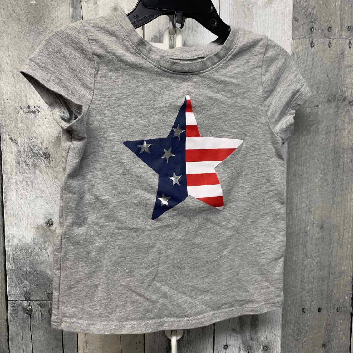 Size 2T Gray Graphic Cat & Jack T Shirt