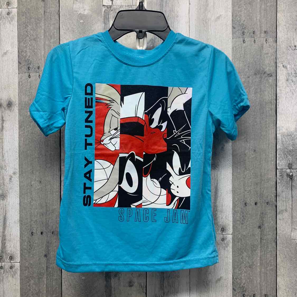 Size 7 Blue Graphic B Brand T Shirt