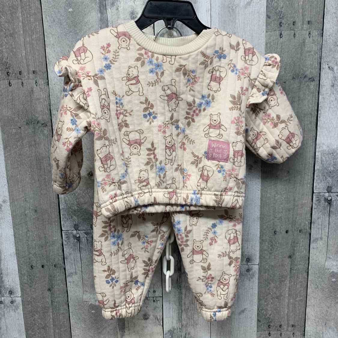 Size 12 Months Tan Graphic Disney Sweats - 2pc