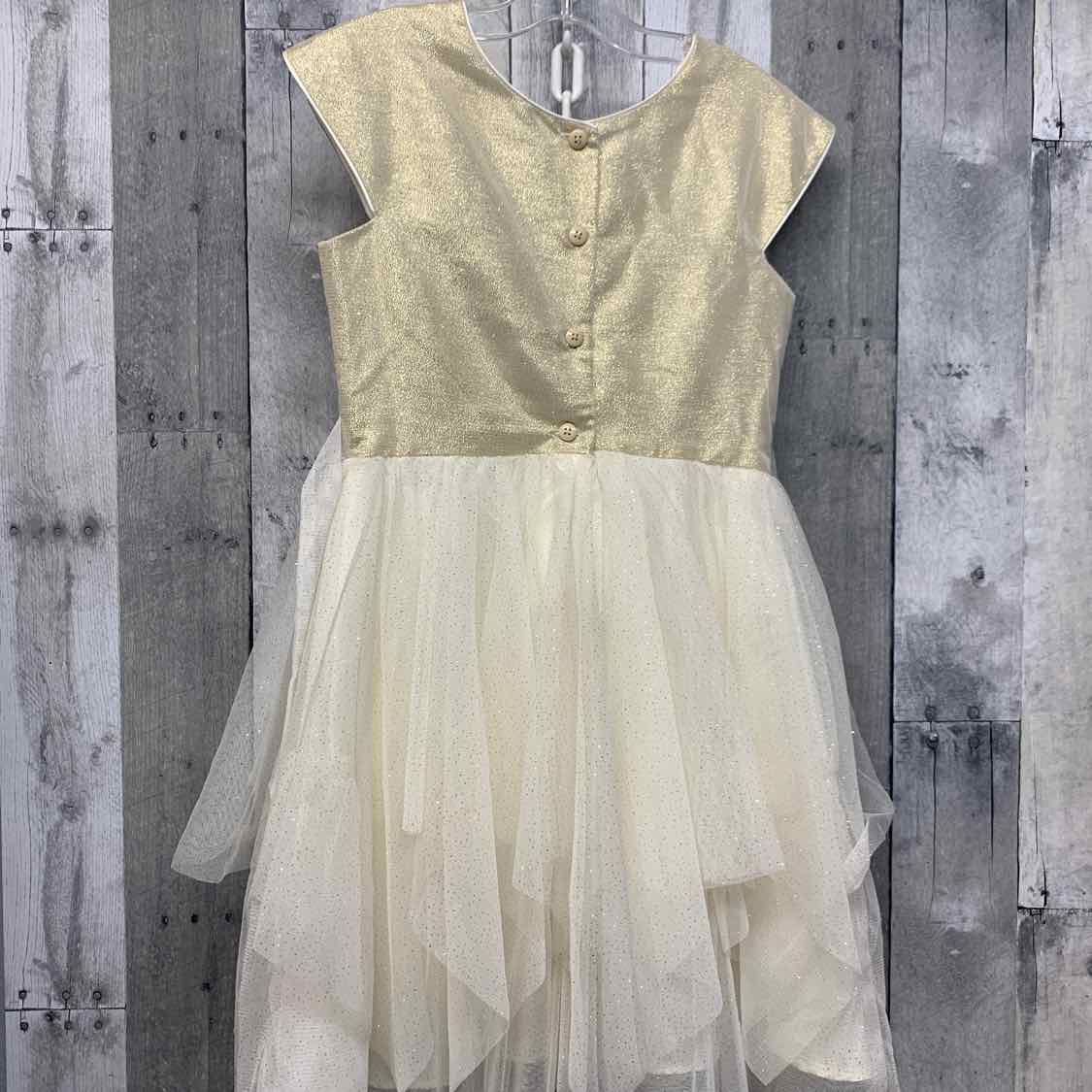 Size 8 Gold/Orange Jona Michelle Dress - Party