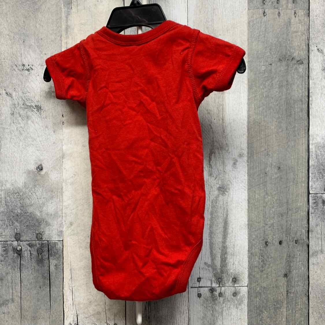 Size 3 Months Red Graphic B Brand Bodysuit