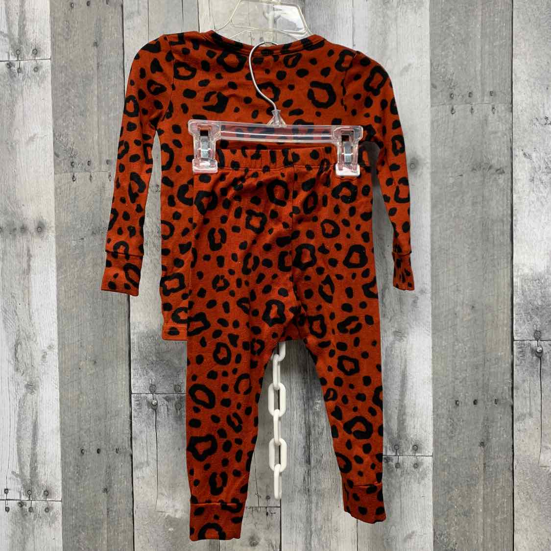 Size 2T Brown Animal Print Cat & Jack 2pc PJs