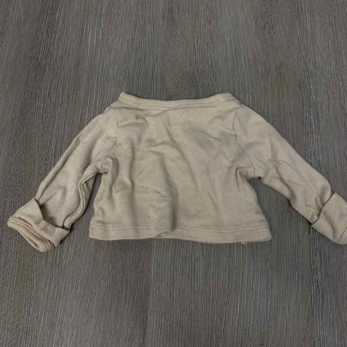Size Preemie Tan Graphic Gerber Long Sleeve Shirt