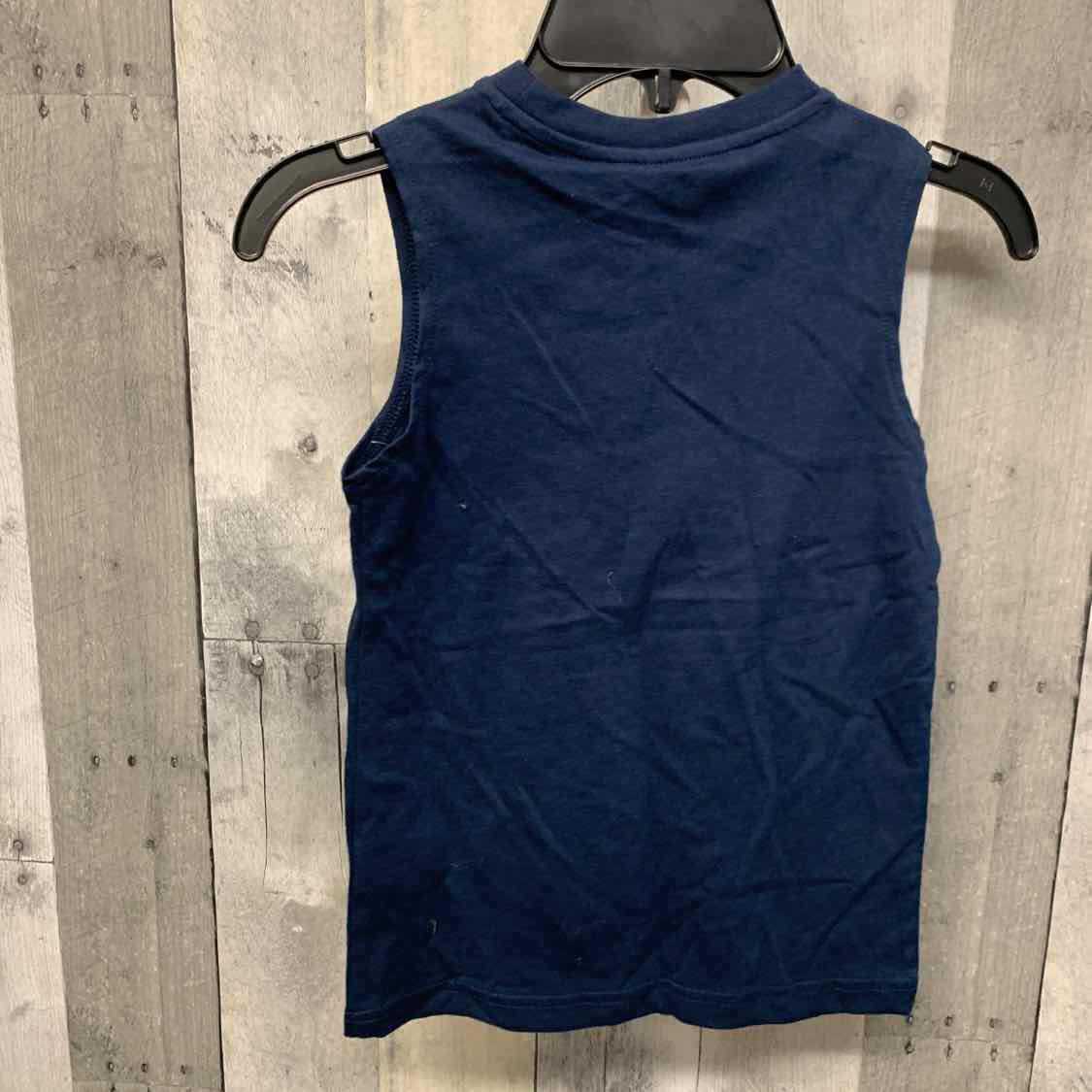 Size 4/5 Navy Graphic Holiday Brands Tank Top