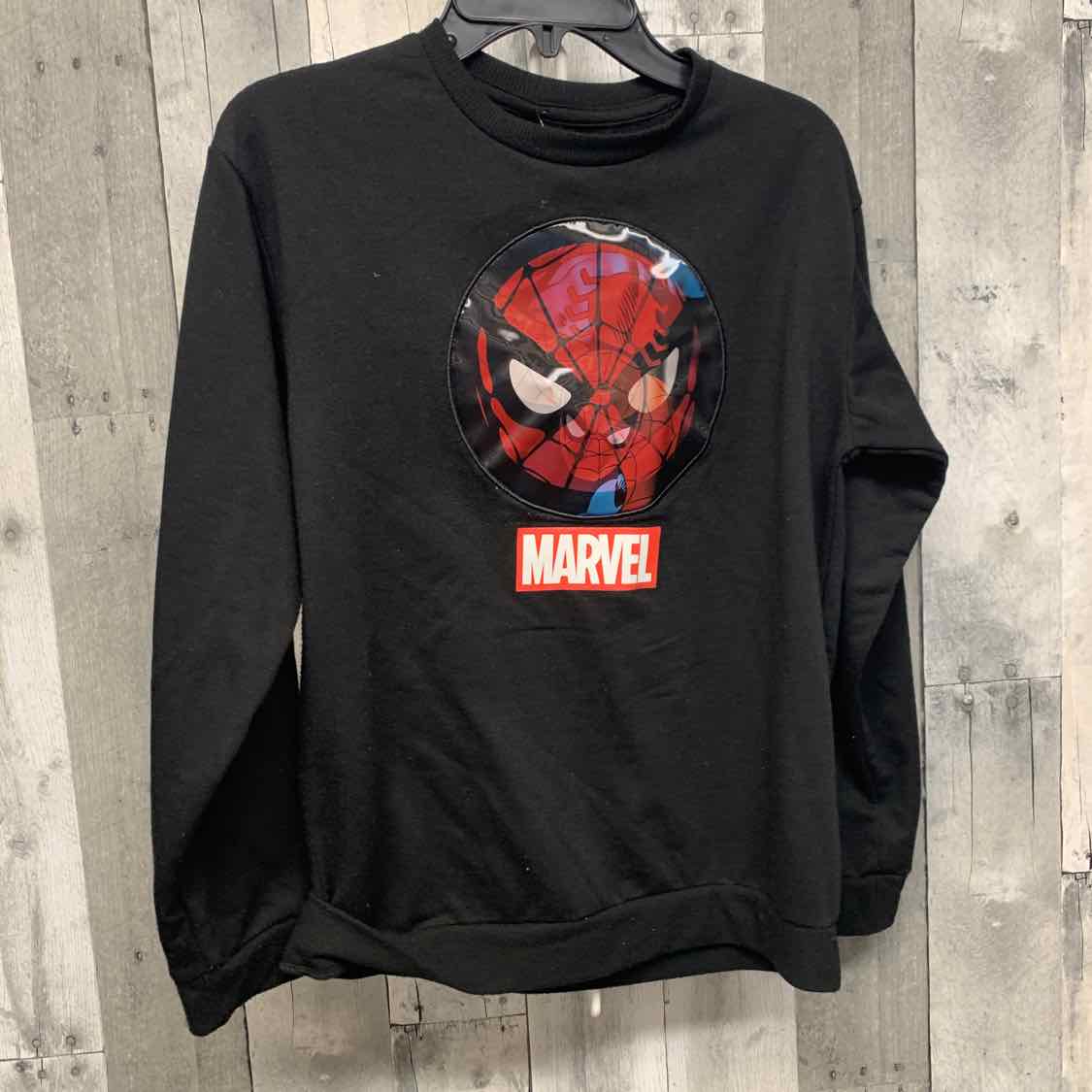 Size 10/12 Black Graphic Marvel Sweat Shirt