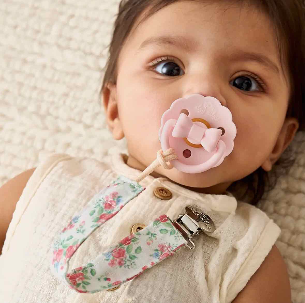 2pk Itzy Clip Fabric Pacifier Strap - More Options - OodlesCB