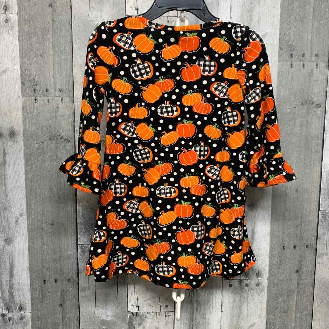 Size 2T Black/Orange Rare Too LS Dress