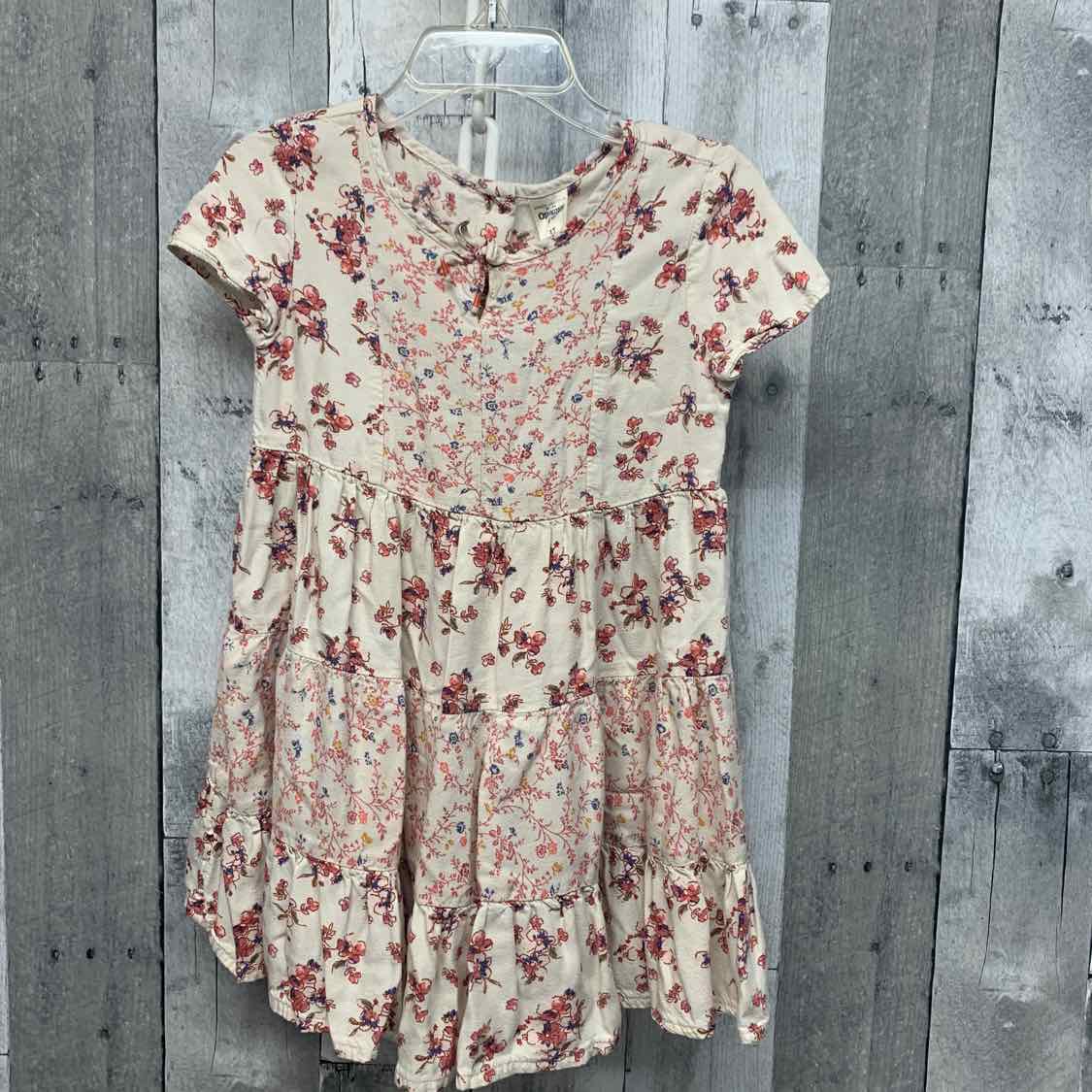 Size 3T Ivory Print Osh Kosh Dress