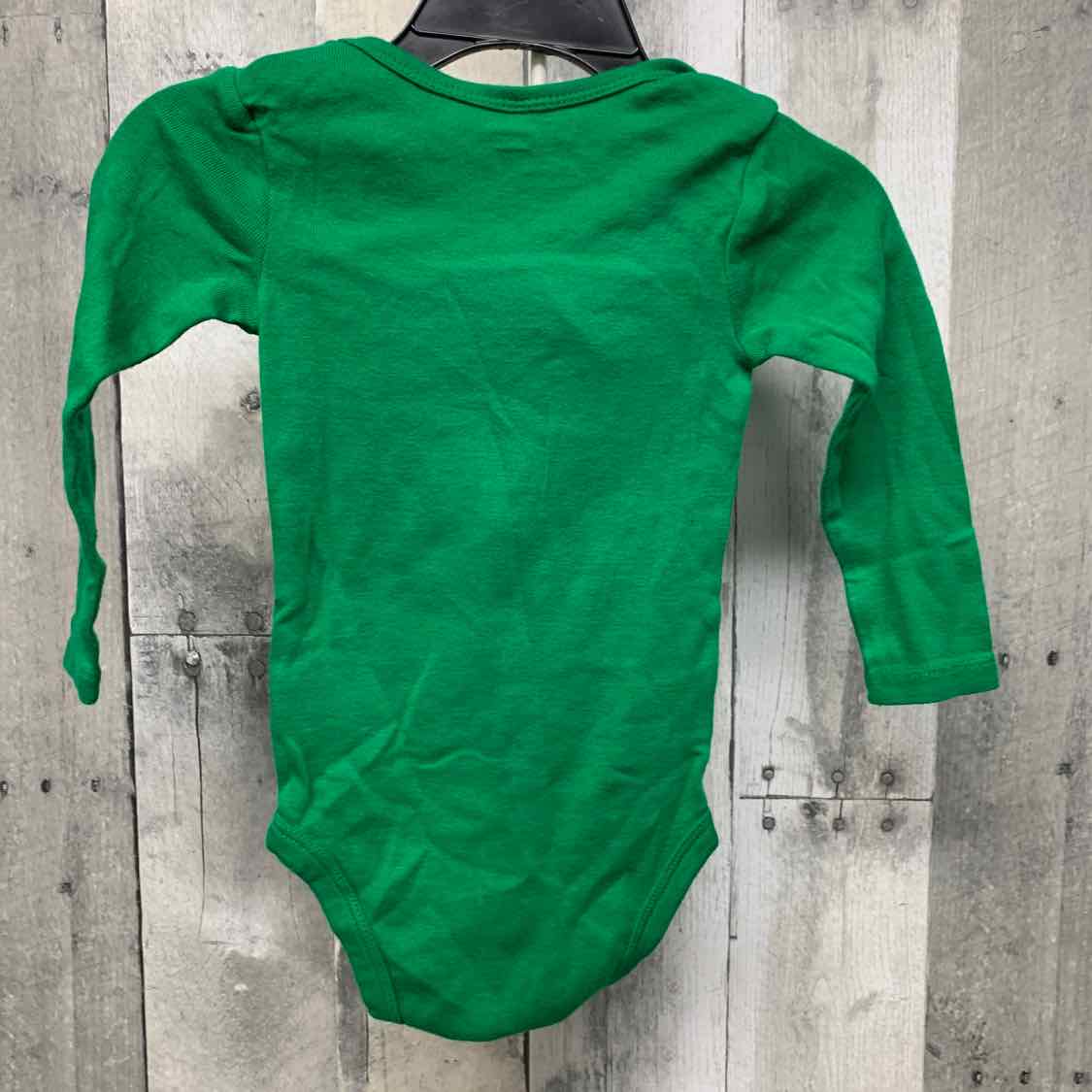 Size 6-9 Months Green Graphic Gerber Bodysuit