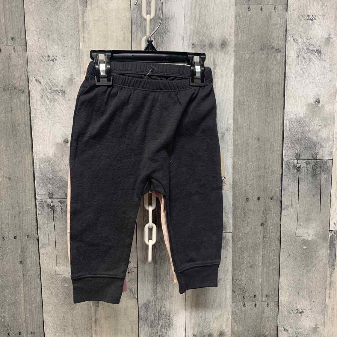 Size 12 Months Gray/Pink Cloud Island Leggings