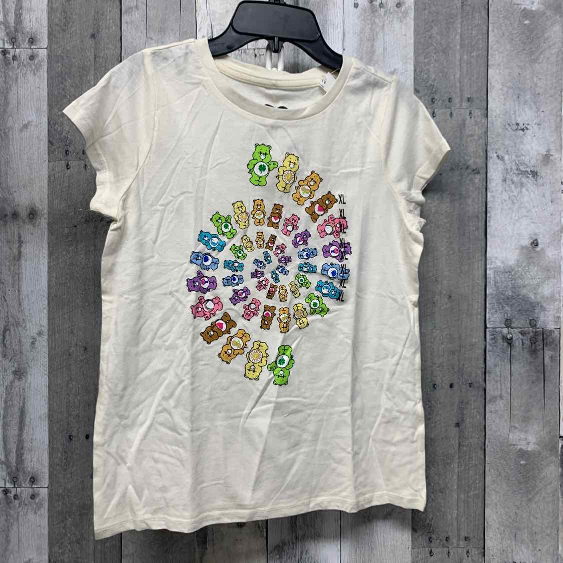 Size 14/16 White Graphic B Brand Short Sleeve Shirt - OodlesCB