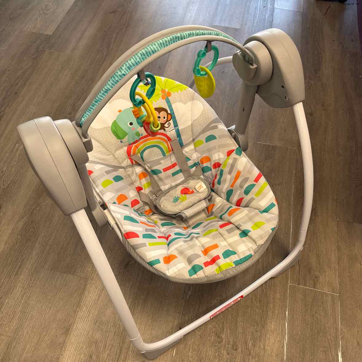 Bright Starts Gray/Green Swing