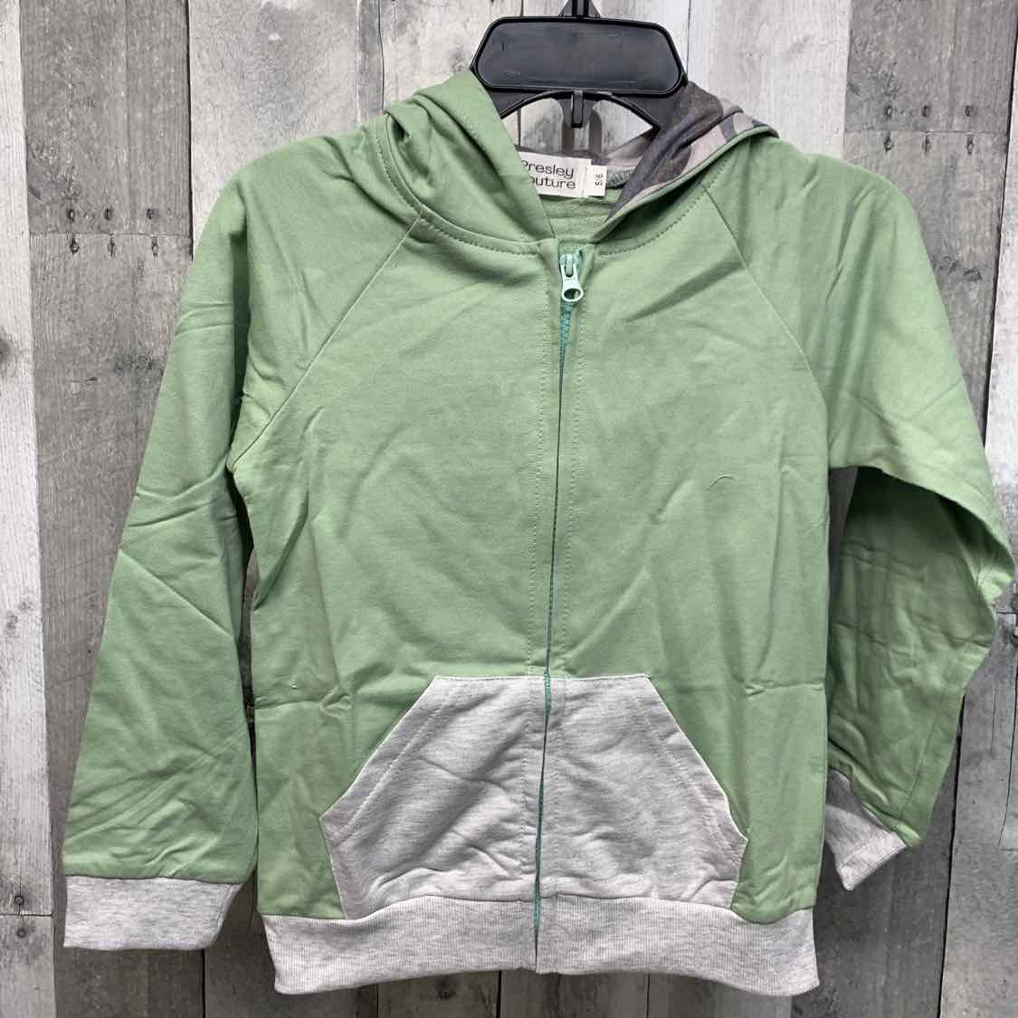 Size 5/6 Green/Gray Presley Couture Light Jacket