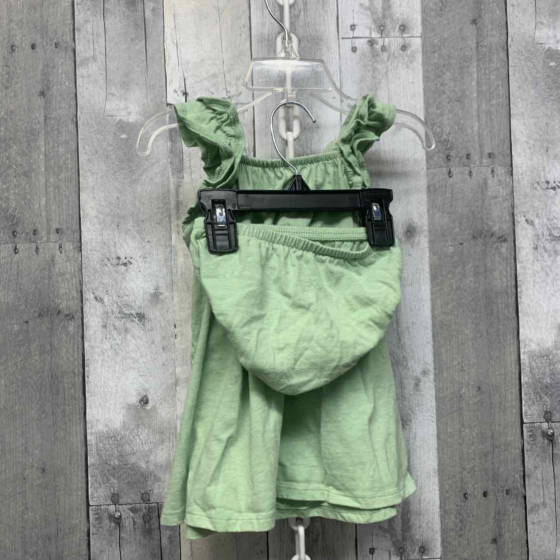 Size 18 Months Green Graphic Disney 2pc Dress