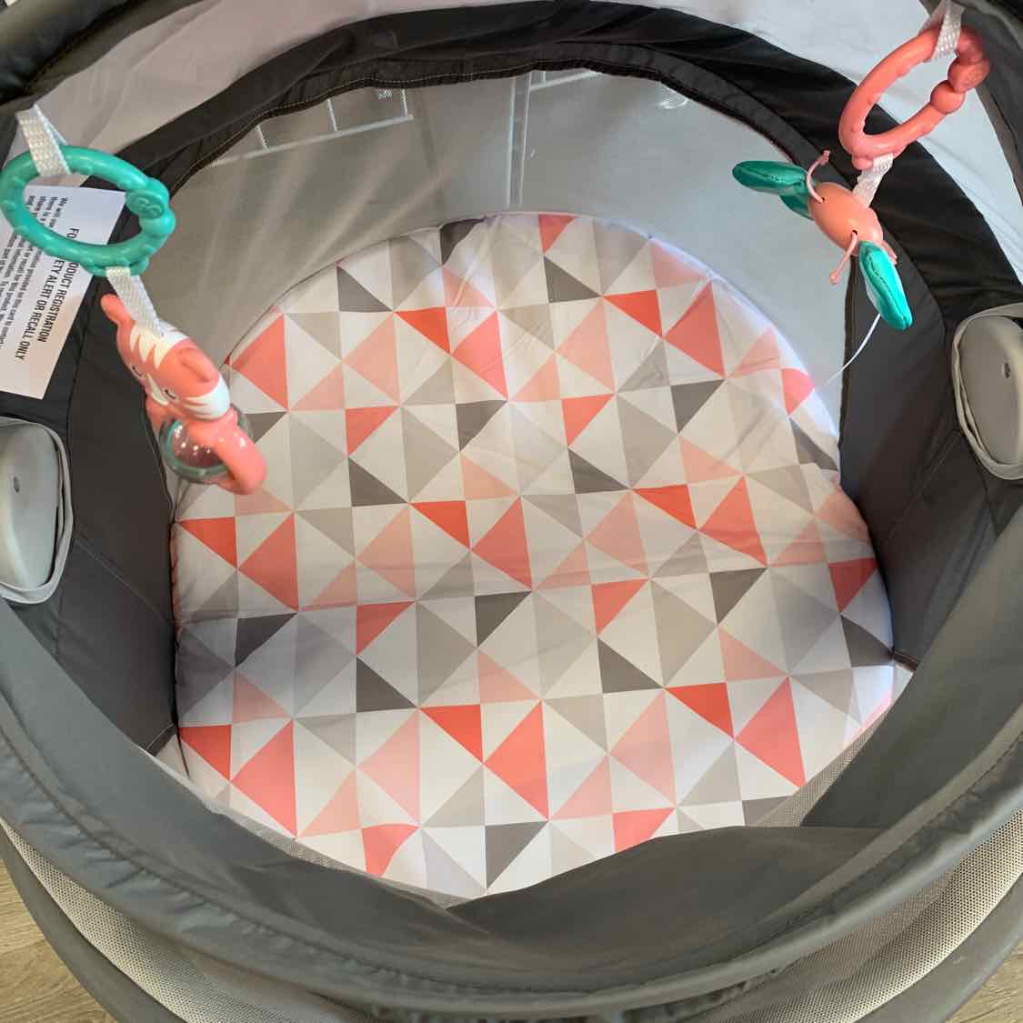 Fisher Price Gray/Pink Play Yard