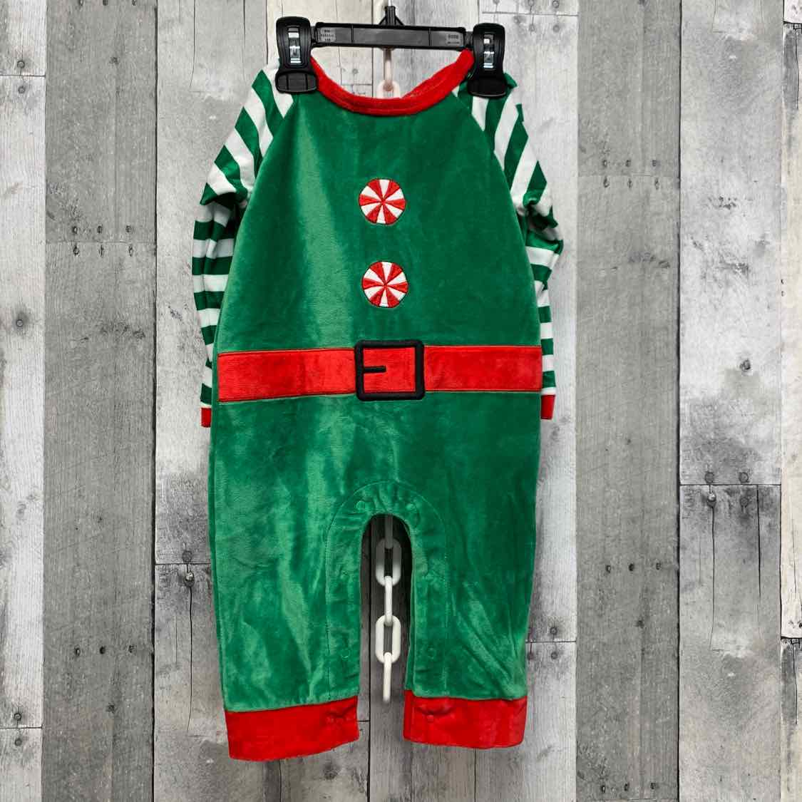Size 12 Months Green/Red Holiday Brands Romper